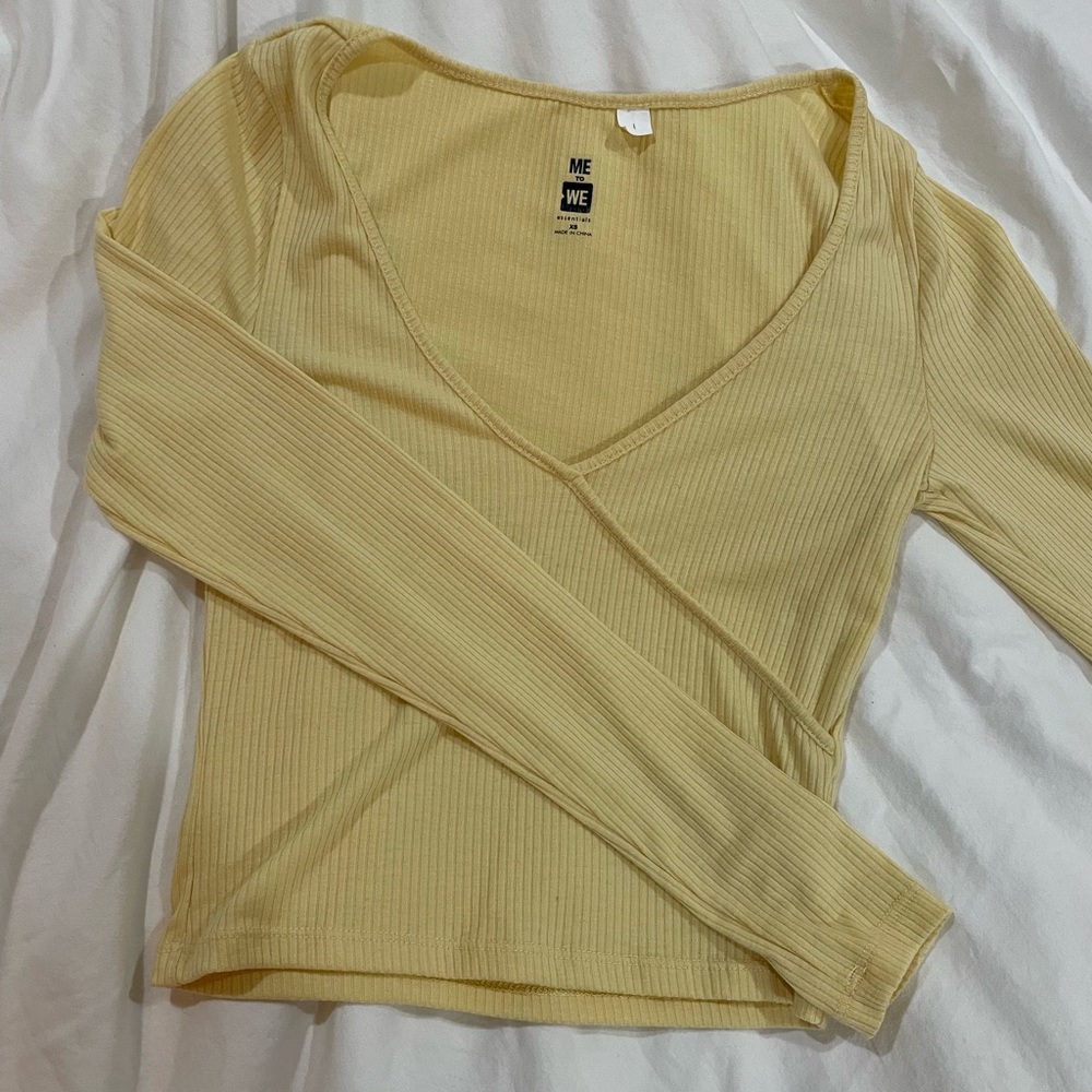 MeToWe Yellow Long Sleeve Top